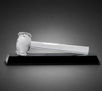 Load image into Gallery viewer, Crystal Gavel on Black Base