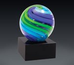 Load image into Gallery viewer, Two-Tone Blue &amp; Green Sphere