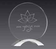 Round Cosmic Acrylic with Silver Base