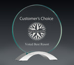 Load image into Gallery viewer, Round Cosmic Glass with Silver Base