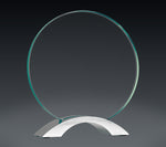 Load image into Gallery viewer, Round Cosmic Glass with Silver Base