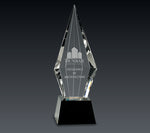 Load image into Gallery viewer, Obelisk Facet Crystal on Pedestal Base