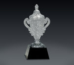 Load image into Gallery viewer, Crystal Cup on Black Pedestal Base