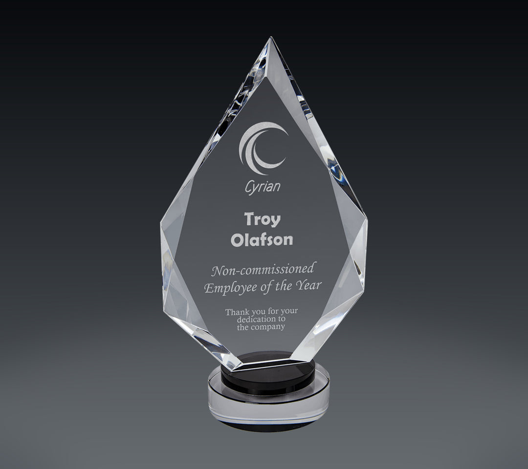 Diamond Crystal on Round Base