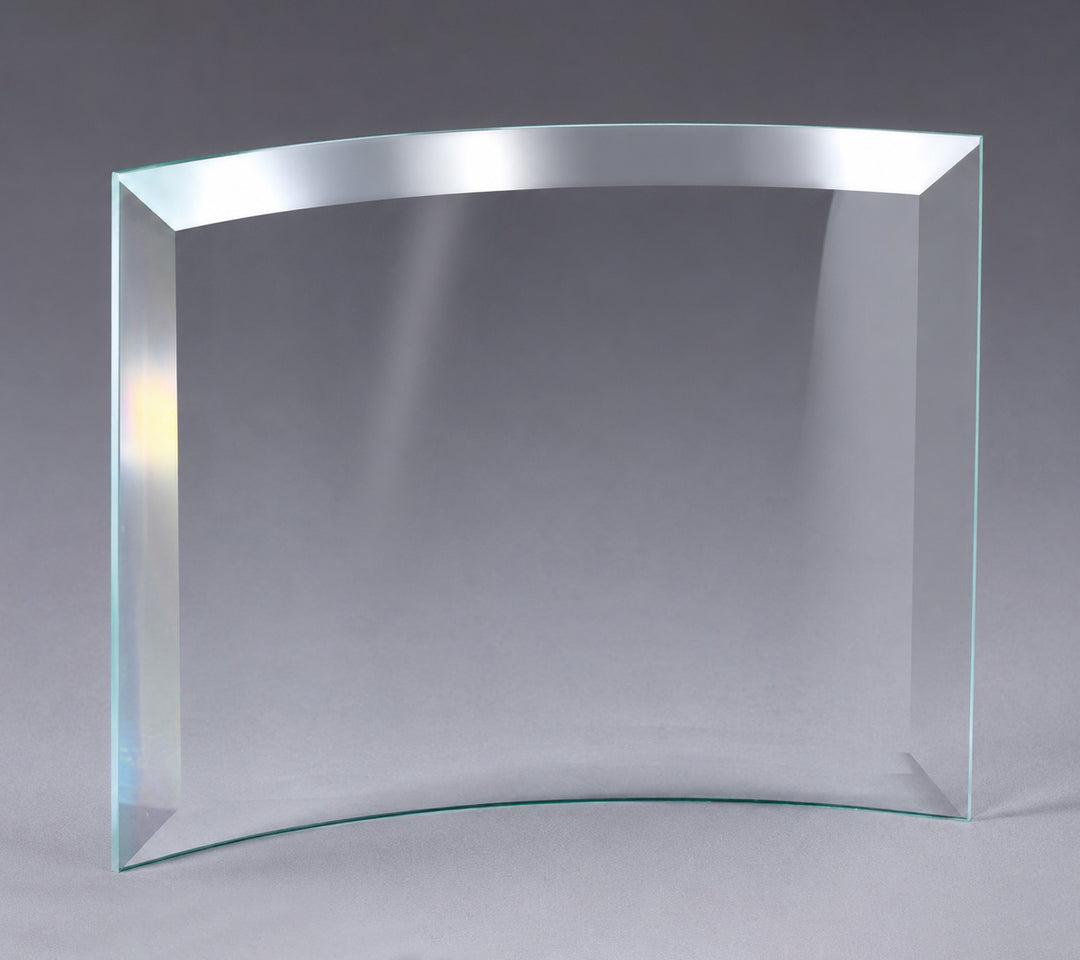 Curved Glass Plaque