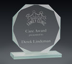 Load image into Gallery viewer, Octagon Jade Glass Award