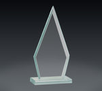 Load image into Gallery viewer, Triangle Jade Glass Award
