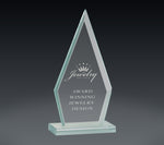 Load image into Gallery viewer, Triangle Jade Glass Award