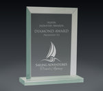 Load image into Gallery viewer, Rectangle Jade Glass Award